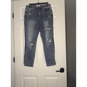 Judy Blue Skinny Fit Distressed Denim Jeans 9/29